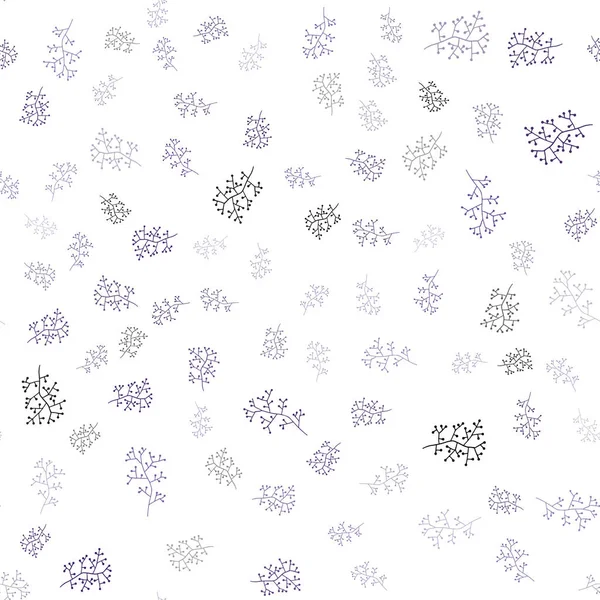 Темно Фиолетовый Векторный Безморщинистый Фон Листьями Ветвями Листья Ветви Градиентом — стоковый вектор