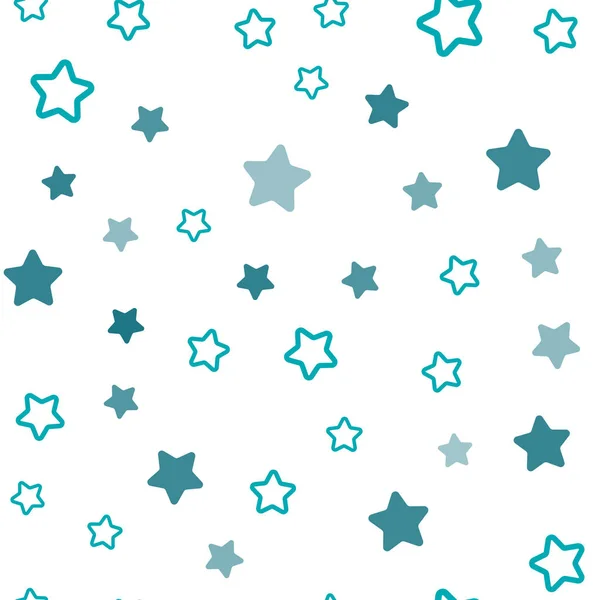 Textura Inconsútil Vectorial Azul Oscuro Con Hermosas Estrellas Estrellas Sobre — Archivo Imágenes Vectoriales