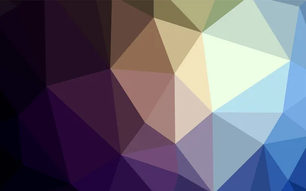 Bleu Foncé Motif Triangles Gradient Vectoriel Jaune Illustration Colorée Dans — Image vectorielle