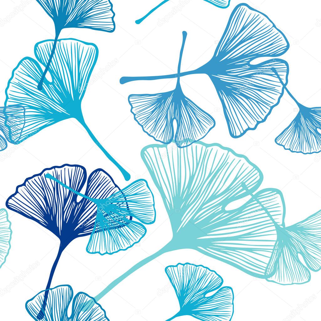 Light Blue, Green vector seamless natural backdrop with leaves. Brand new colored illustration in blurry style with leaves. Design for wallpaper, fabric makers.
