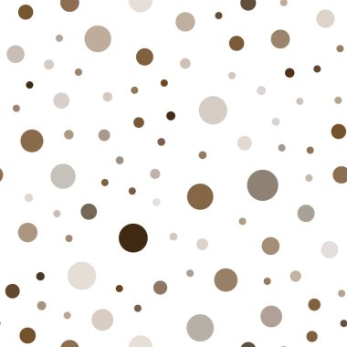 Koyu turuncu vektör noktalar ile sorunsuz kapak. Bulanık daireler doğa tarzı ile güzel renkli resimde. Duvar kağıdı, kumaş üreticileri için modaya uygun bir tasarım.