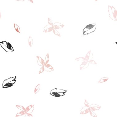 Işık turuncu vektör sorunsuz zarif duvar kağıdı yaprakları ile. Doodle tarzı yaprakları ile yeni renkli resimde. Duvar kağıdı, kumaş üreticileri için modaya uygun bir tasarım.