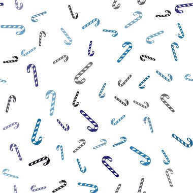 Hafif çokrenkli vektörsüz şablon ve tatlı noel çubukları.