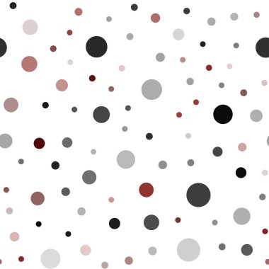 Koyu kırmızı vektör disklerle sorunsuz doku. Bulanık daireler doğa tarzı ile güzel renkli resimde. Duvar kağıdı, kumaş üreticileri için modaya uygun bir tasarım.