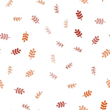 Koyu kırmızı yaprakları ile Dikişsiz soyut desen vektör. Glitter soyut illüstrasyon ile doodles ve bırakır. Tasarım için duvar kağıdı, kumaş üreticileri.