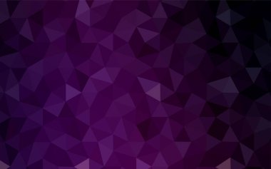 Koyu pembe vektör çokgen arkaplan. Çokgen tarzda tamamen yeni bir renk çizimi. Marka kitabınız için yeni şablon.