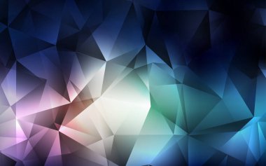 Koyu mavi, kırmızı zemin hatları, üçgenler ile vektör. Modern Soyut illüstrasyon renkli üçgenler ile. Şablon arka plan olarak kullanılabilir.