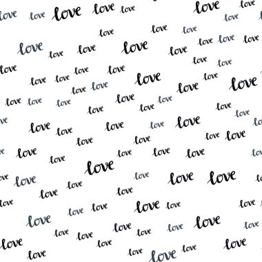 Koyu mavi vektör ifade Love You ile sorunsuz zemin. Renkli resimde alıntı Love You kutlama tarzı ile. Desen tasarım kumaş, duvar kağıtları.