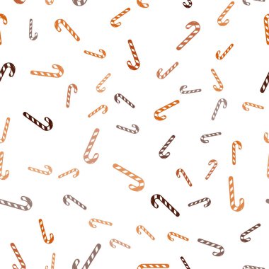 Işık turuncu vektör sorunsuz düzen Noel tatlı tatlılar.