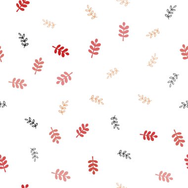 Işık turuncu vektör sorunsuz doğal zemin yaprakları ile. bulanık arka plan gradyan ile yapraklarda. Desen için modaya uygun Kumaş, duvar kağıtları.