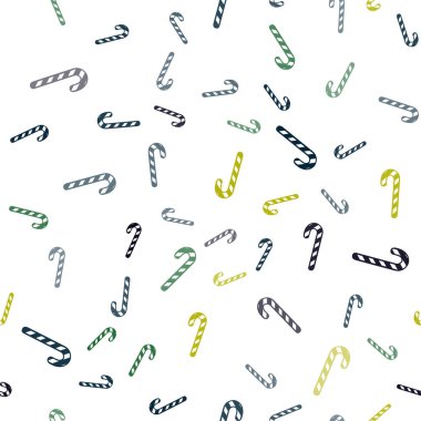 Açık mavi, yeşil vektör sorunsuz arka plan ile lezzetli xmas tatlılar.