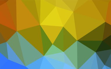 Hafif BLUE vektör düşük poli düzeni. Üçgenlerden oluşan parlayan çokgen çizimler. Marka kitabınız için yeni şablon.