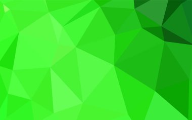 Işık yeşil vektör zemin Çokgen. Üçgenler ile renkli resimde parlayan. Senin arka plan için dokulu deseni.