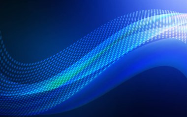 Koyu mavi vektör düzen daireler, satırları ile. Küreler ve çizgiler ile modern soyut renkli resimde. Desen fütüristik reklam, kitapçıklar için.