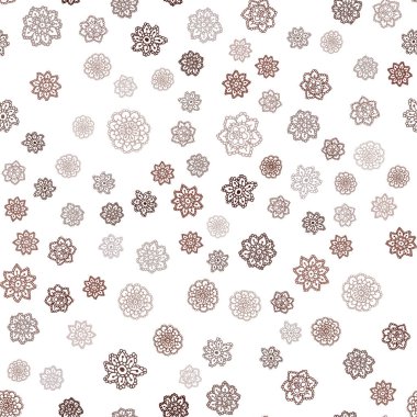 Koyu kırmızı vektör buz kar taneleri ile sorunsuz şablonu. Dekoratif illüstrasyon kar soyut şablonundaki ile parlayan. Desen tasarım pencere panjur, perdeler.