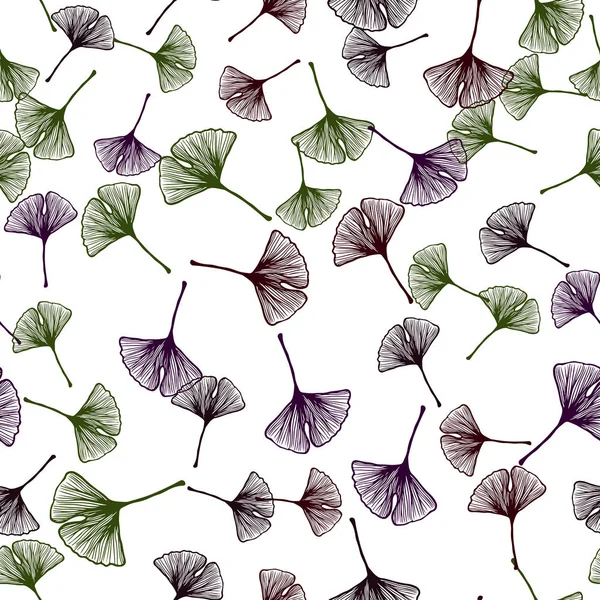 Темный Многоцветный Векторный Рисунок Листьями Современная Геометрическая Абстрактная Иллюстрация Листьями — стоковый вектор