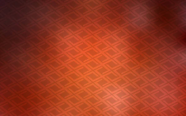 Modèle Vectoriel Orange Clair Avec Cristaux Rectangles Illustration Avec Ensemble — Image vectorielle