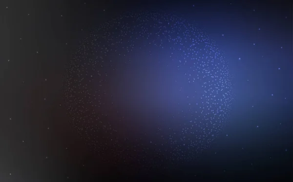 Texture Vectorielle Bleu Foncé Avec Des Étoiles Laiteuses Illustration Brillante — Image vectorielle