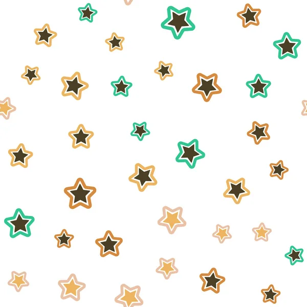 Легке Багатобарвне Векторне Безшовне Компонування Яскравими Зірками Блискучі Кольорові Ілюстрації — стоковий вектор