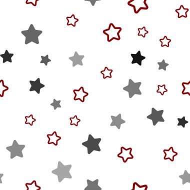 Koyu yeşil, kırmızı Noel yıldız ile Dikişsiz desen vektör. Glitter soyut illüstrasyon renkli yıldız ile. Kartvizit, Web siteleri için şablon.