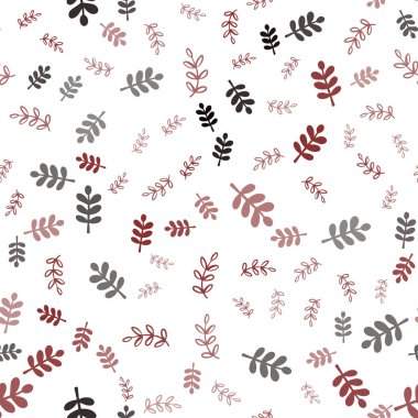 Yaprakları, koyu kırmızı vektör sorunsuz doğal desenle dalları. Doodle çizimi bırakır ve Origami tarzında şubeleri. Kartvizit, Web siteleri için şablon.