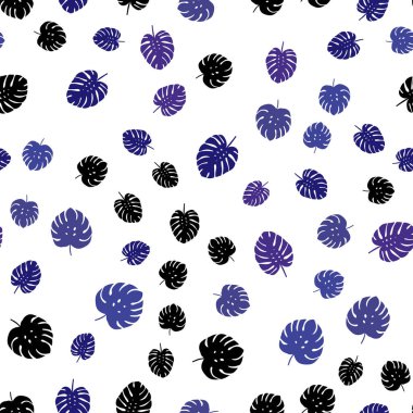 Koyu mor yaprakları ile sorunsuz arka plan vektör. Parlayan illüstrasyon karalama stilinde yaprakları ile renkli. Desen tasarım kumaş, duvar kağıtları.