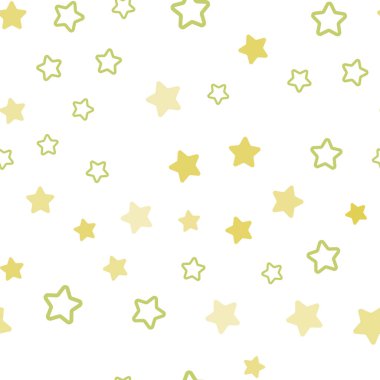 Açık yeşil, sarı vektör sorunsuz düzen parlak yıldız ile. Dekoratif illüstrasyon yıldız ile soyut şablonunda parlayan. Kartvizit, Web siteleri için şablon.