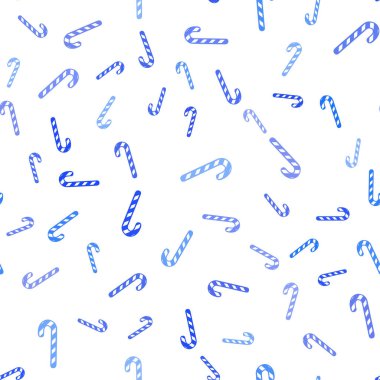 Lezzetli xmas tatlılarıyla hafif BLUE vektörsüz arkaplan.