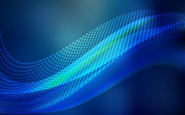 Noktalar, çizgiler ile koyu mavi vektör kapak. Glitter soyut resim bağlantı üçgen yapısı ile. Desen fütüristik reklam, kitapçıklar için.