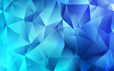 Üçgenler ile ışık mavi vektör arka plan. Üçgenler ile soyut tarzda dekoratif tasarım. Şablon arka plan olarak kullanılabilir.