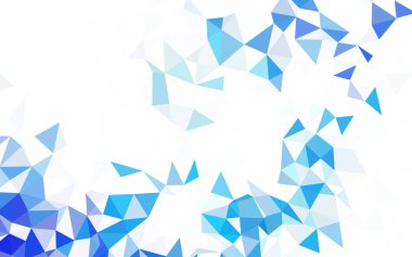 Açık yeşil vektör üçgen mozaik doku. Gradyanı olan üçgen geometrik örnek. İşiniz için yepyeni bir tasarım..