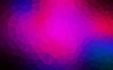 Hafif Mor vektör soyut mozaik desen. Gradyanı olan üçgen geometrik örnek. Arkaplanlarınız için desenli desen.