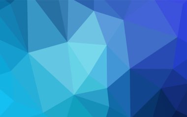 Hafif mavi vektör düşük poli kapak. Üçgenler ile modern soyut resim. İşiniz için yeni tasarım.