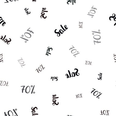 Koyu kırmızı, sarı 70 yüzde işaretleri ile Dikişsiz desen vektör. Renkli illüstrasyon izole satış fiyatları ile parlayan. İşletme reklamları, reklam için tasarım.