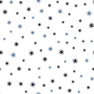 Koyu mavi parlak kar taneleri ile sorunsuz düzen vektör. Kristalleri ile glitter soyut Illustration buz. Kartvizit, Web siteleri için şablon.