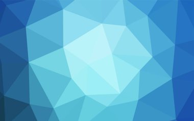 Üçgen düzen parlayan ışık mavi vektör. Üçgenler ile renkli soyut resimde. Cep telefonu arka plan için şablon.