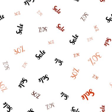 Işık kırmızı vektör sorunsuz arka plan satış % 30 belirtileri ile. Soyut illüstrasyon renkli gradyan sembolleri satış ile. Reklamlar alışveriş sezon satış için şablon.