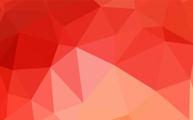 Işık kırmızı vektör poligonal model. Renkli resimde gradyan ile poligonal tarzı. Web siteniz için köşeli tasarım.