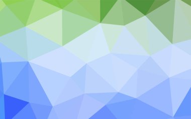 Açık mavi, vektör soyut Mozaik Desen yeşil. Üçgen geometrik örnek gradyan ile. Senin arka plan için dokulu deseni.