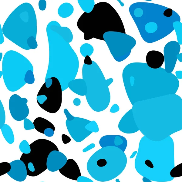 Licht Blauwe Vector Naadloze Achtergrond Met Bubbels Abstracte Illustratie Van — Stockvector