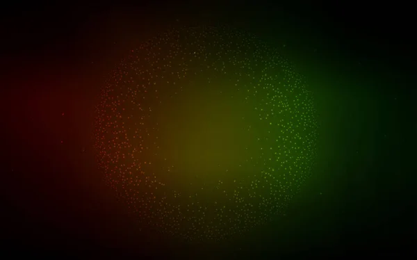 Dunkelgrüner Roter Vektor Glänzend Abstrakter Hintergrund Leuchtende Farbige Illustration Smarten — Stockvektor