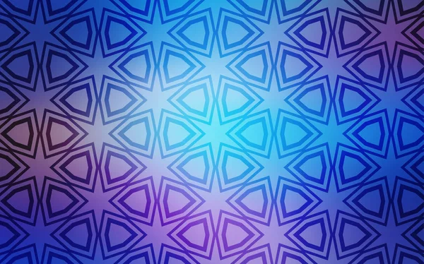 Modèle Vectoriel Rose Clair Bleu Avec Étoiles Ciel Illustration Abstraite — Image vectorielle