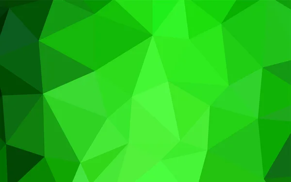 Hellgrünen Vektor Leuchtenden Dreieckigen Hintergrund Dreieckige Geometrische Probe Mit Steigung — Stockvektor