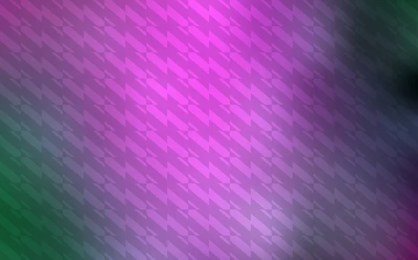Ljus Rosa Gröna Vektor Layout Med Platta Linjer Glitter Abstrakta — Stock vektor