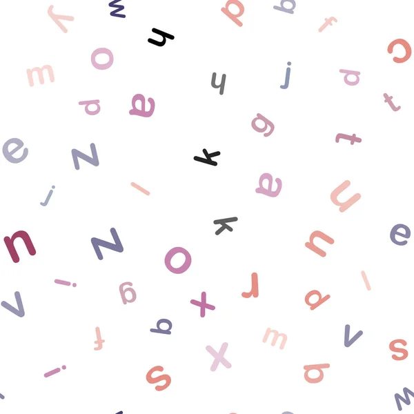 라이트 편지와 템플릿입니다 알파벳의 단순한 스타일에서 흐리게 디자인 디자인 — 스톡 벡터