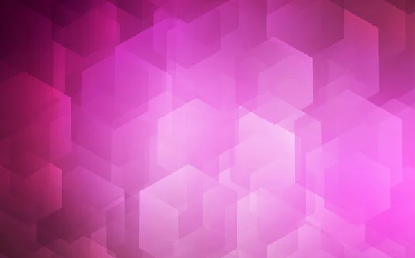 Светло Розовый Векторный Узор Красочными Шестиугольниками Абстрактная Иллюстрация Красочными Шестиугольниками — стоковый вектор
