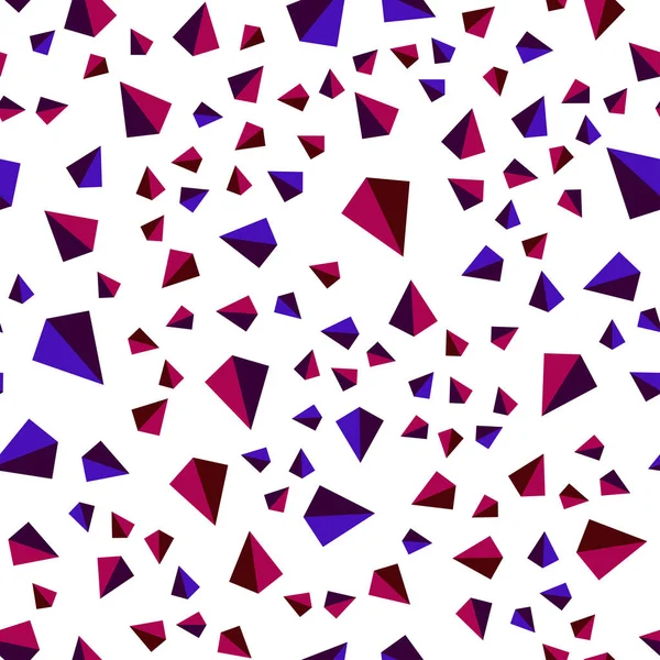 Темно Синий Красный Вектор Печати Изометрический Искушение Кристаллами Треугольниками Современная — стоковый вектор