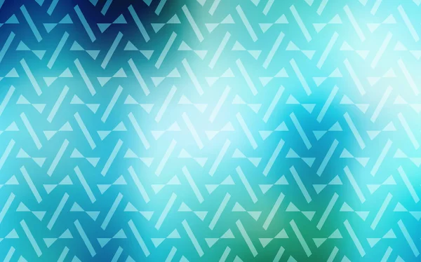 Bleu Clair Fond Vectoriel Vert Avec Triangles Lignes Triangles Sur — Image vectorielle