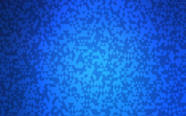 深蓝色矢量背景与线 三角形 带有五颜六色三角形的现代抽象插图 模式可用于网站 — 图库矢量图片
