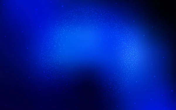 Dark Blue Vector Cover Astronomical Stars Space Stars Blurred Abstract — Stock Vector